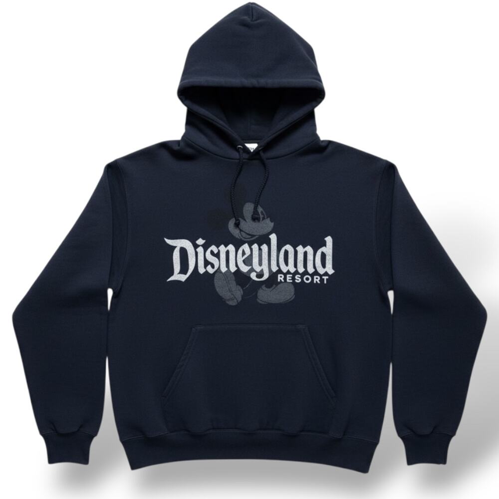 Disneyland Resort Hoodie Mickey Mouse Graphic Cartoon Hanes Pullover Mens Small
